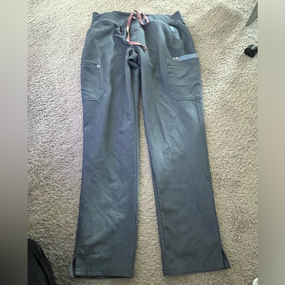 Denim blue gray figs small top large tall pants - Picture 4 of 6